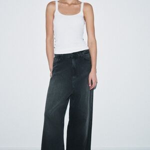 Publish Black Wide-Leg High-Rise Jeans